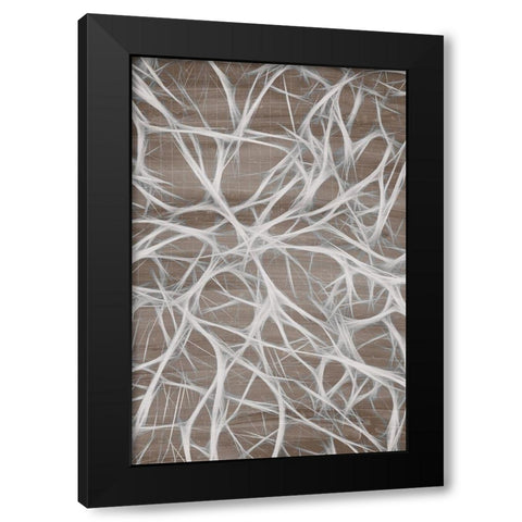 Branching 2 Black Modern Wood Framed Art Print by Kimberly, Allen