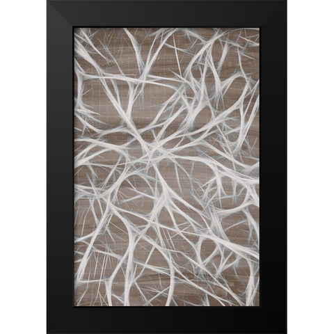 Branching 2 Black Modern Wood Framed Art Print by Kimberly, Allen