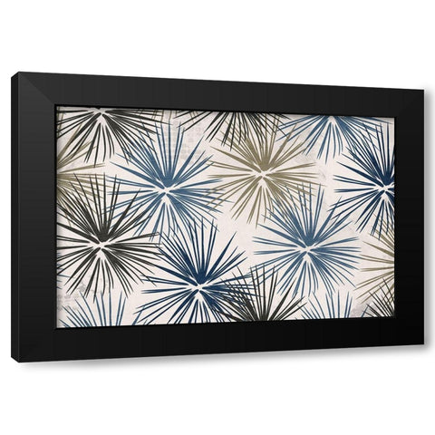 Burst Black Modern Wood Framed Art Print with Double Matting by Kimberly, Allen