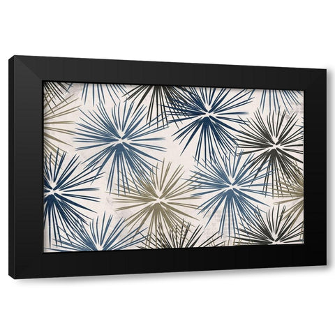 Burst 2 Black Modern Wood Framed Art Print with Double Matting by Kimberly, Allen