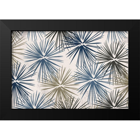 Burst 2 Black Modern Wood Framed Art Print by Kimberly, Allen