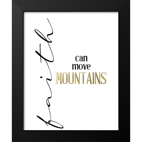Mountain Faith Black Modern Wood Framed Art Print by Allen, Kimberly