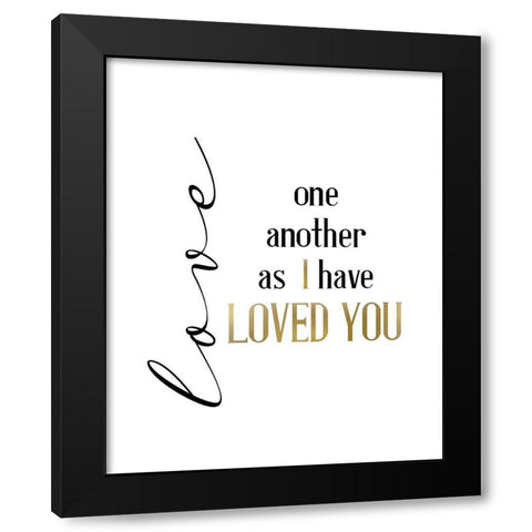 Infinite Love Black Modern Wood Framed Art Print by Allen, Kimberly