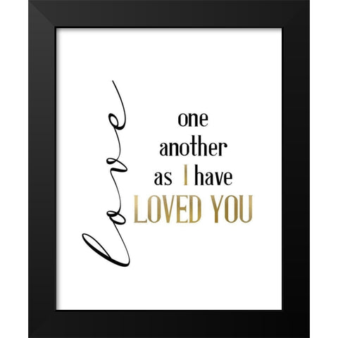 Infinite Love Black Modern Wood Framed Art Print by Allen, Kimberly