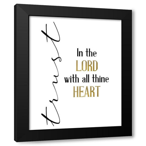 All Trusting Black Modern Wood Framed Art Print with Double Matting by Allen, Kimberly