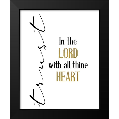 All Trusting Black Modern Wood Framed Art Print by Allen, Kimberly