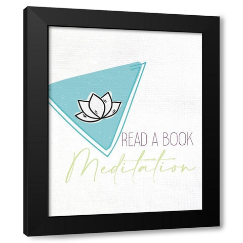 Self Care Menu 1 Black Modern Wood Framed Art Print by Allen, Kimberly