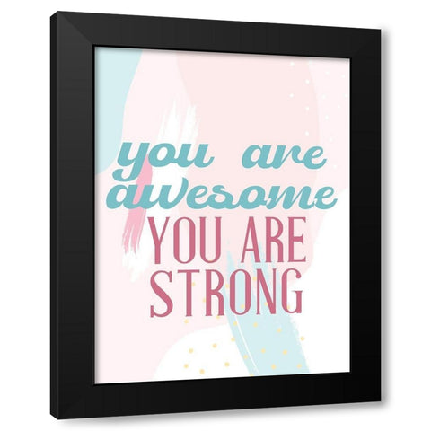 Positive Affirmations 2 Black Modern Wood Framed Art Print with Double Matting by Allen, Kimberly