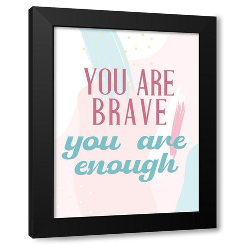 Positive Affirmations 3 Black Modern Wood Framed Art Print with Double Matting by Allen, Kimberly