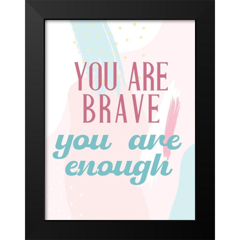 Positive Affirmations 3 Black Modern Wood Framed Art Print by Allen, Kimberly
