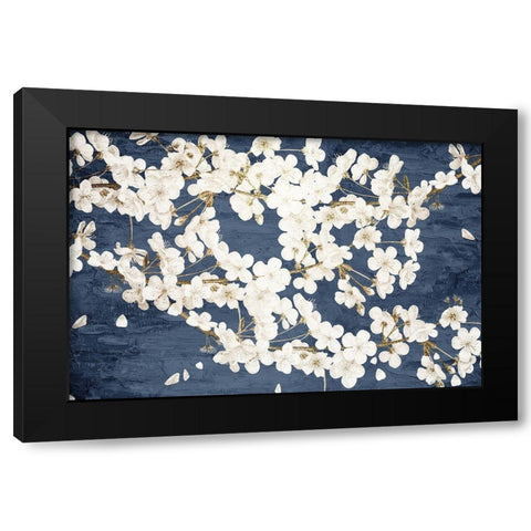 Magnolia Blues Black Modern Wood Framed Art Print by Allen, Kimberly