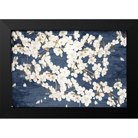 Magnolia Blues Black Modern Wood Framed Art Print by Allen, Kimberly
