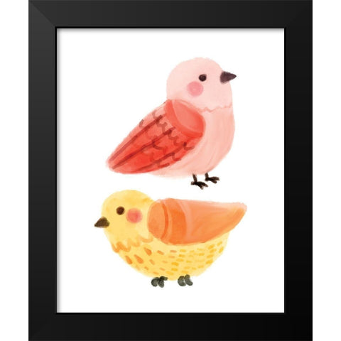 Chirp 1 Black Modern Wood Framed Art Print by Allen, Kimberly