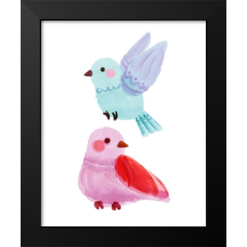 Chirp 3 Black Modern Wood Framed Art Print by Allen, Kimberly