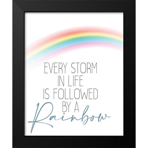 Every Storm Black Modern Wood Framed Art Print by Allen, Kimberly