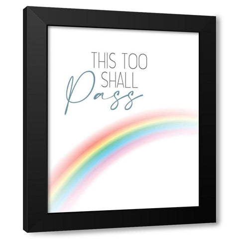 Shall Pass Black Modern Wood Framed Art Print by Allen, Kimberly