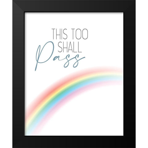 Shall Pass Black Modern Wood Framed Art Print by Allen, Kimberly