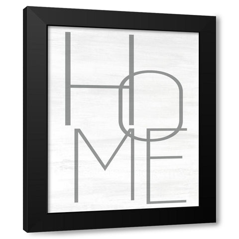 HOME Black Modern Wood Framed Art Print by Allen, Kimberly