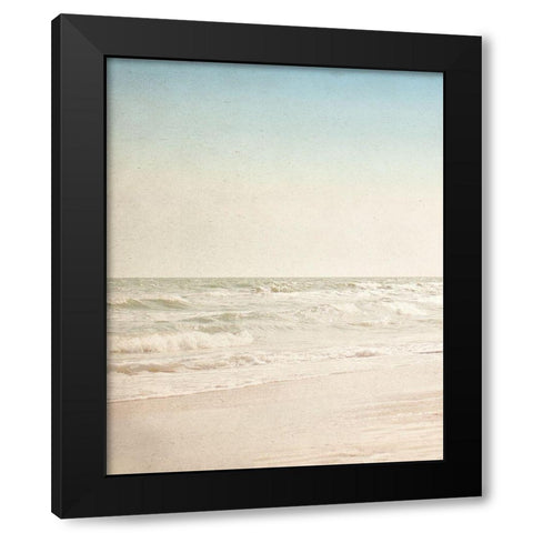 Beach Waves 1 Black Modern Wood Framed Art Print by Allen, Kimberly