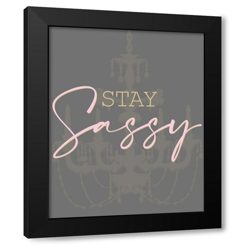 Fashionista 11 Black Modern Wood Framed Art Print with Double Matting by Allen, Kimberly