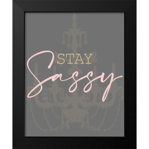 Fashionista 11 Black Modern Wood Framed Art Print by Allen, Kimberly