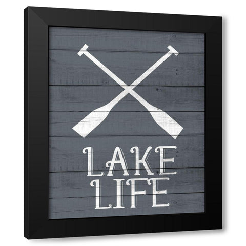 Lake House 5 Black Modern Wood Framed Art Print by Allen, Kimberly