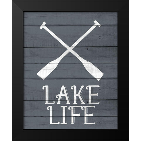 Lake House 5 Black Modern Wood Framed Art Print by Allen, Kimberly