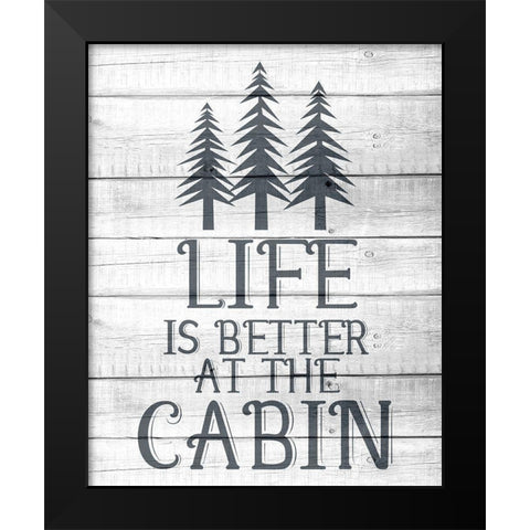 Lake House 6 Black Modern Wood Framed Art Print by Allen, Kimberly