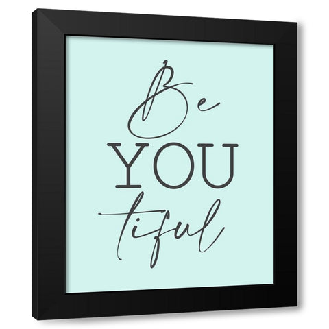 Minty 1 Black Modern Wood Framed Art Print by Allen, Kimberly
