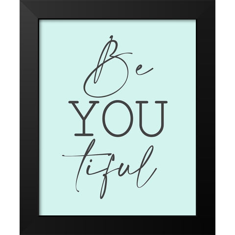 Minty 1 Black Modern Wood Framed Art Print by Allen, Kimberly