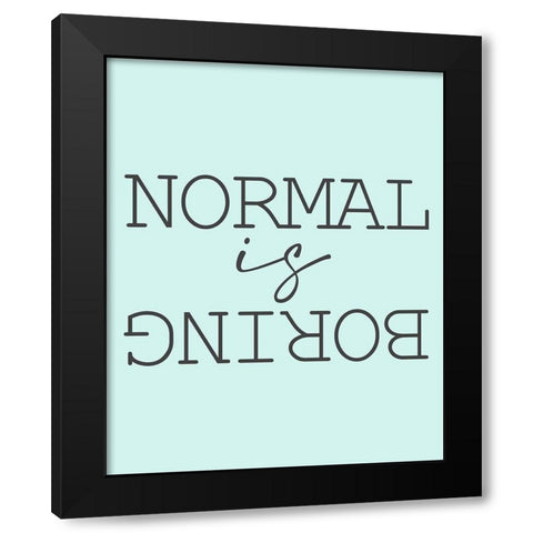 Minty 6 Black Modern Wood Framed Art Print by Allen, Kimberly