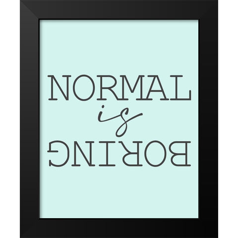 Minty 6 Black Modern Wood Framed Art Print by Allen, Kimberly