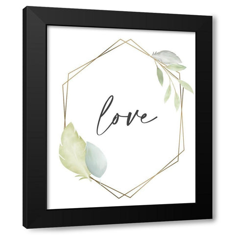 Minty 5 Black Modern Wood Framed Art Print by Allen, Kimberly