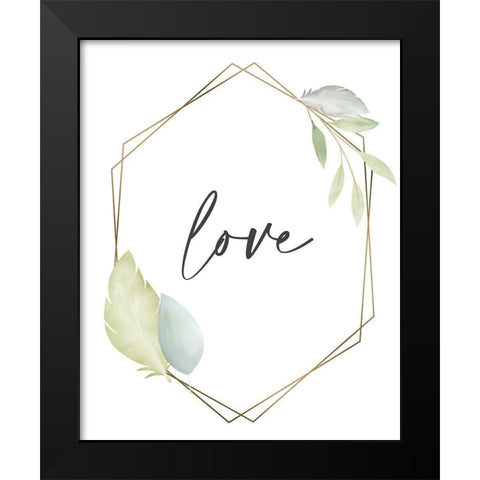Minty 5 Black Modern Wood Framed Art Print by Allen, Kimberly