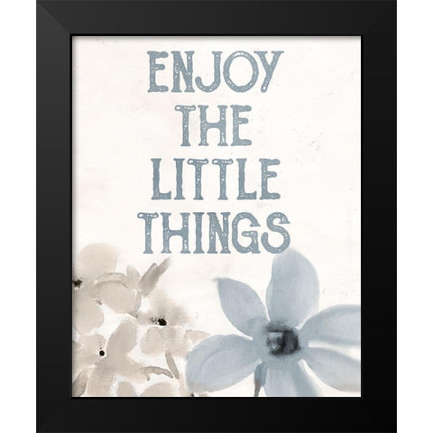 Spring Blue 3 Black Modern Wood Framed Art Print by Allen, Kimberly