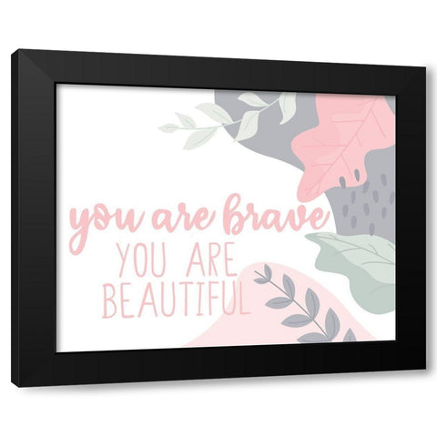 Affirmations 2 Black Modern Wood Framed Art Print by Allen, Kimberly