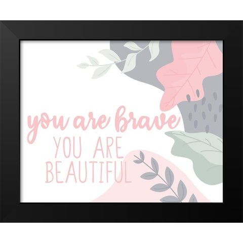 Affirmations 2 Black Modern Wood Framed Art Print by Allen, Kimberly