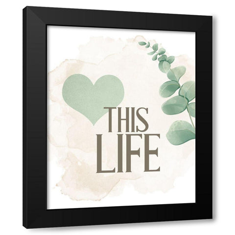 Choose Happy 2 Black Modern Wood Framed Art Print with Double Matting by Allen, Kimberly
