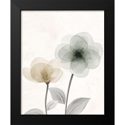 Open Bloom 2 Black Modern Wood Framed Art Print by Allen, Kimberly