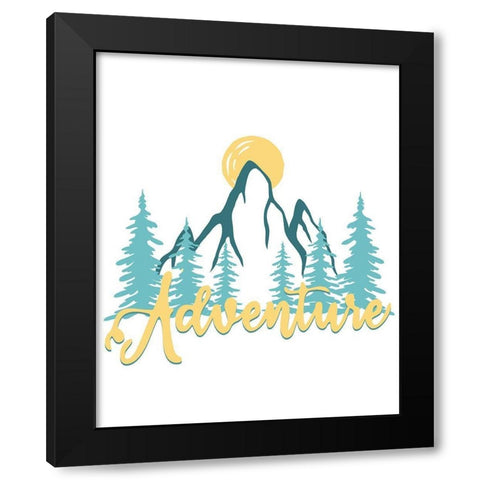 Explore Little Man 3 Black Modern Wood Framed Art Print with Double Matting by Allen, Kimberly