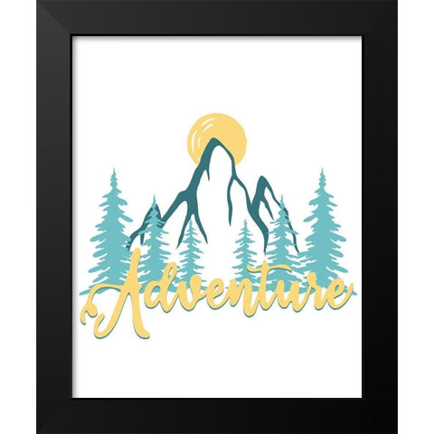 Explore Little Man 3 Black Modern Wood Framed Art Print by Allen, Kimberly