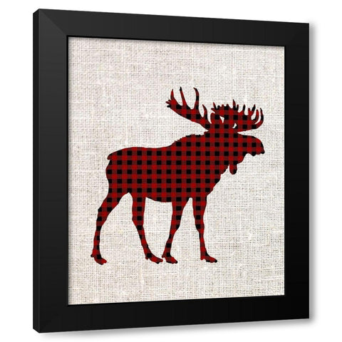 Little Man Plaid 1 Black Modern Wood Framed Art Print by Allen, Kimberly