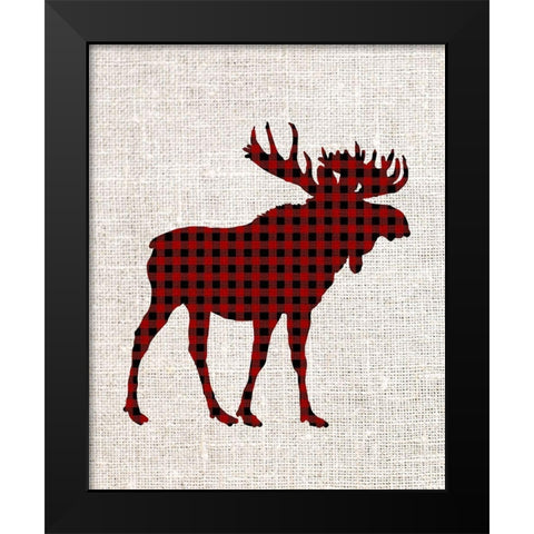 Little Man Plaid 1 Black Modern Wood Framed Art Print by Allen, Kimberly