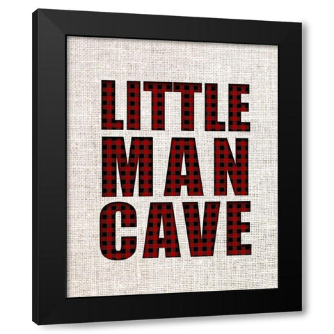 Little Man Plaid 2 Black Modern Wood Framed Art Print with Double Matting by Allen, Kimberly