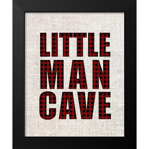 Little Man Plaid 2 Black Modern Wood Framed Art Print by Allen, Kimberly