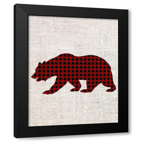 Little Man Plaid 3 Black Modern Wood Framed Art Print by Allen, Kimberly