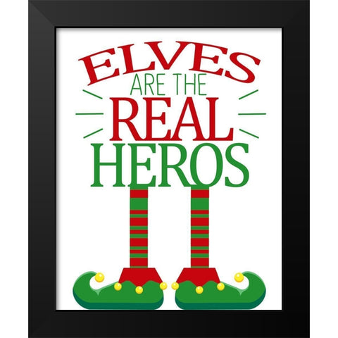 Elves Black Modern Wood Framed Art Print by Allen, Kimberly