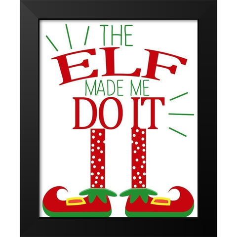 The Elf Black Modern Wood Framed Art Print by Allen, Kimberly