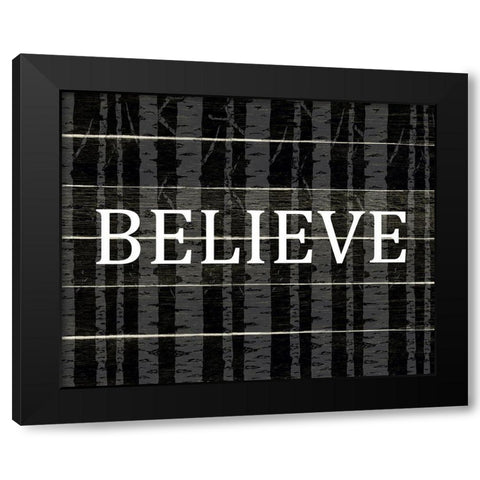 Believe Aspens Black Modern Wood Framed Art Print with Double Matting by Allen, Kimberly