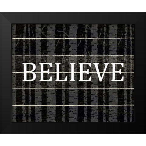Believe Aspens Black Modern Wood Framed Art Print by Allen, Kimberly